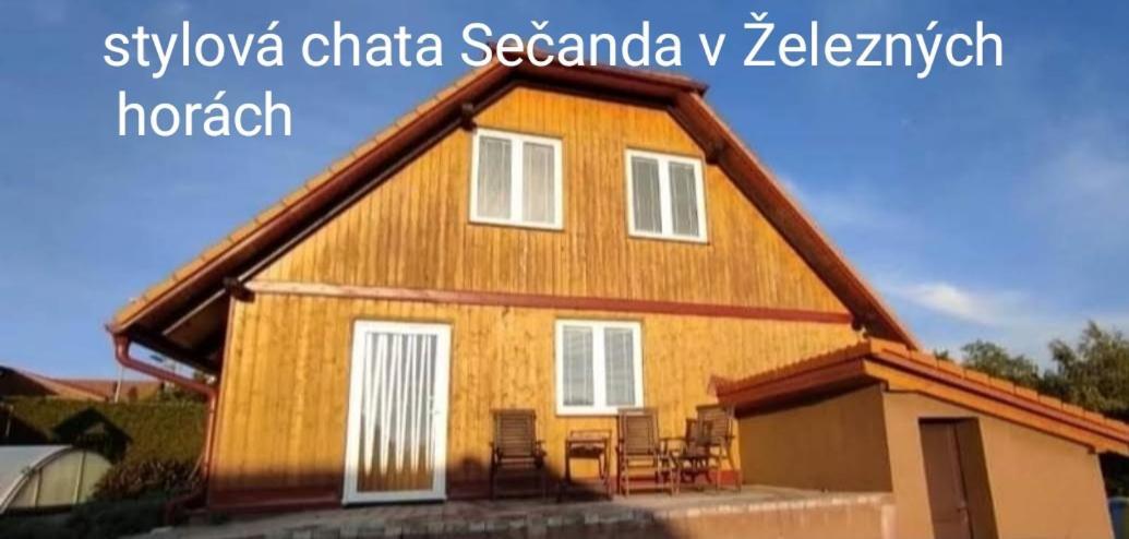 Luxusní Chata Sečanda v Železných horách u Sečské Přehrady Exteriér fotografie